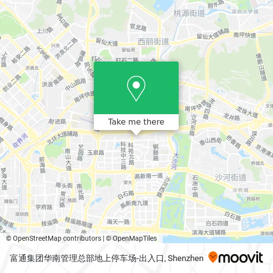 富通集团华南管理总部地上停车场-出入口 map
