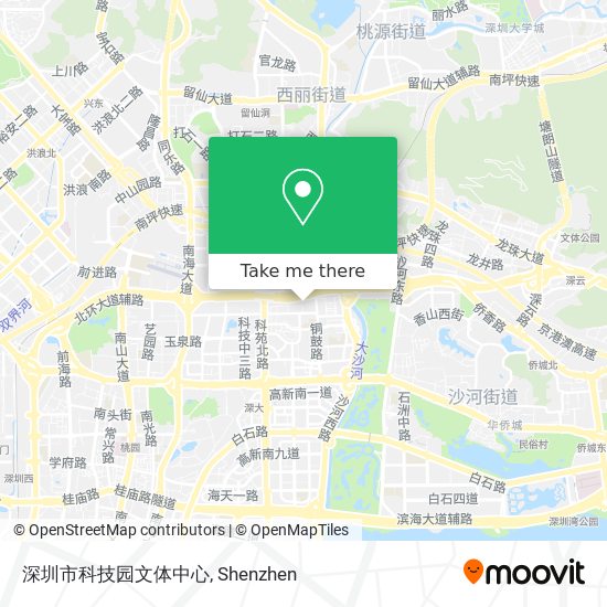 深圳市科技园文体中心 map