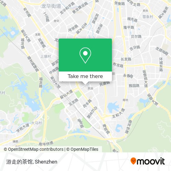 游走的茶馆 map