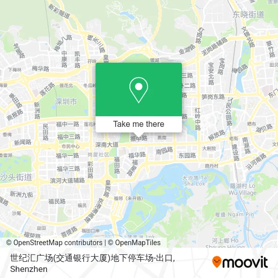 世纪汇广场(交通银行大厦)地下停车场-出口 map