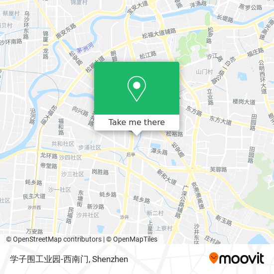 学子围工业园-西南门 map