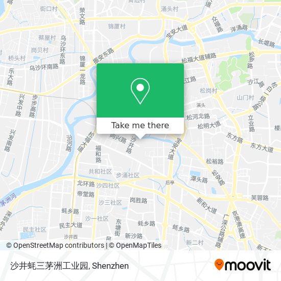 沙井蚝三茅洲工业园 map
