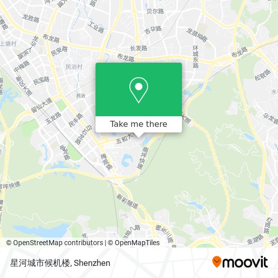 星河城市候机楼 map