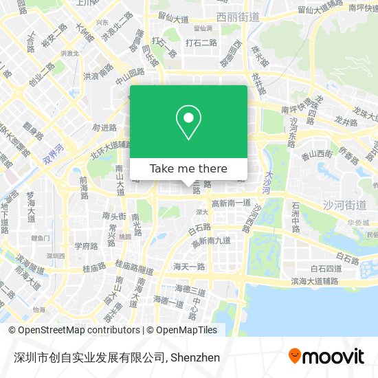 深圳市创自实业发展有限公司 map