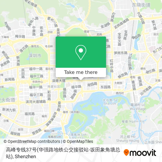 高峰专线37号(华强路地铁公交接驳站-坂田象角塘总站) map