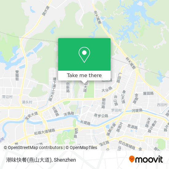 潮味快餐(燕山大道) map