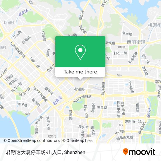 君翔达大厦停车场-出入口 map