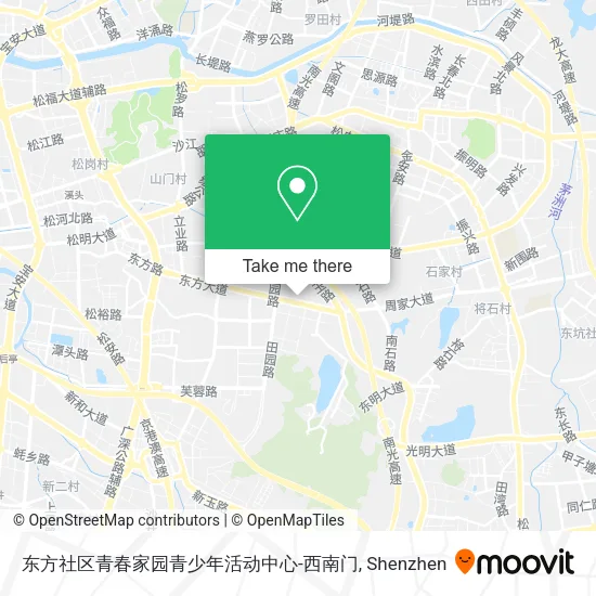 东方社区青春家园青少年活动中心-西南门 map