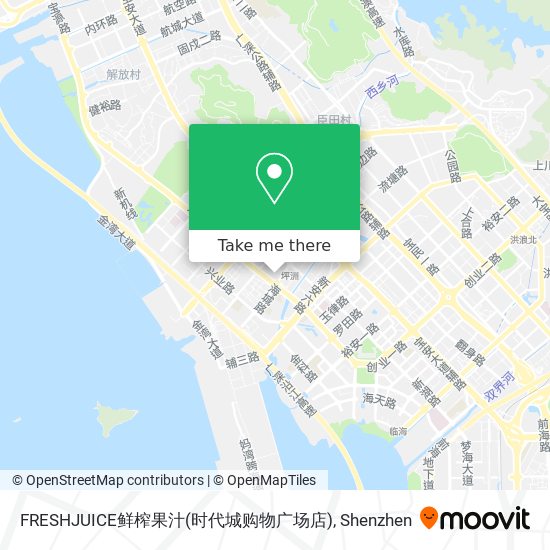 FRESHJUICE鲜榨果汁(时代城购物广场店) map