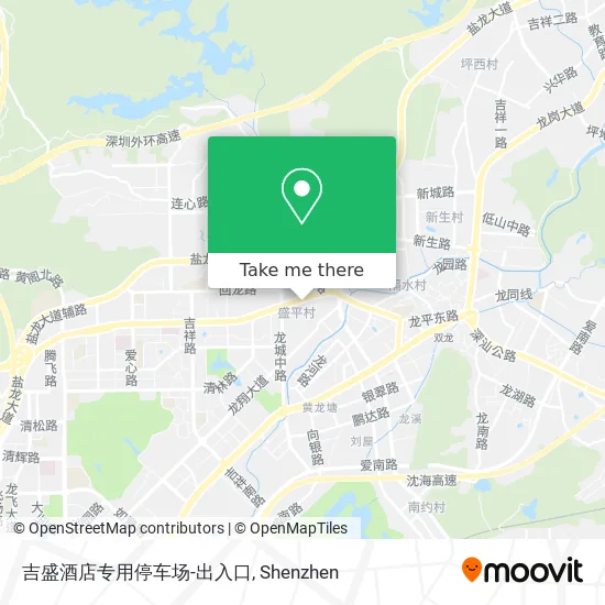 吉盛酒店专用停车场-出入口 map