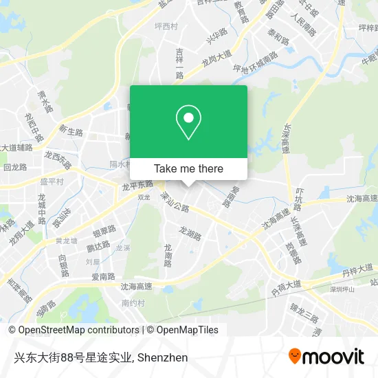 兴东大街88号星途实业 map