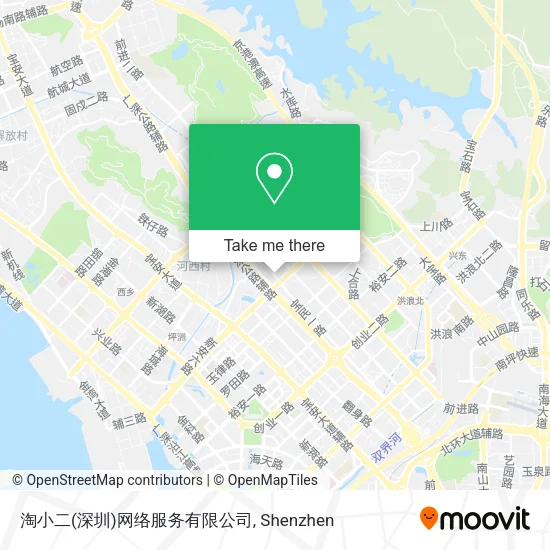 淘小二(深圳)网络服务有限公司 map