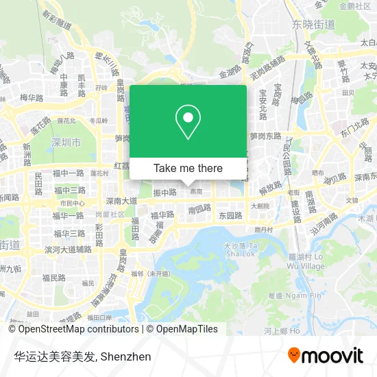 华运达美容美发 map