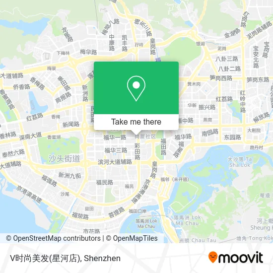 V时尚美发(星河店) map