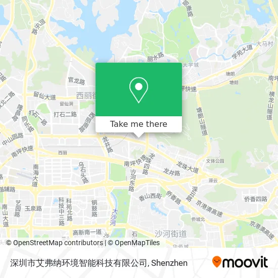 深圳市艾弗纳环境智能科技有限公司 map