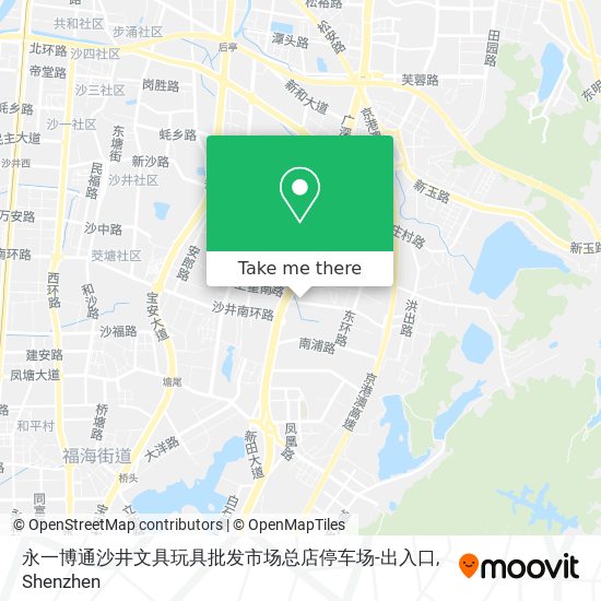 永一博通沙井文具玩具批发市场总店停车场-出入口 map