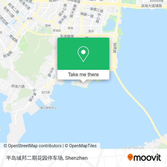 半岛城邦二期花园停车场 map