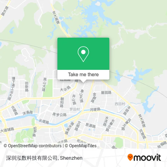 深圳泓数科技有限公司 map