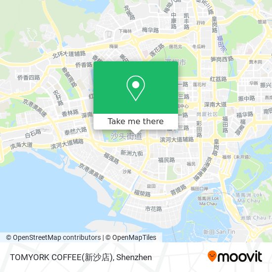 TOMYORK COFFEE(新沙店) map