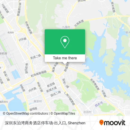 深圳东泊湾商务酒店停车场-出入口 map