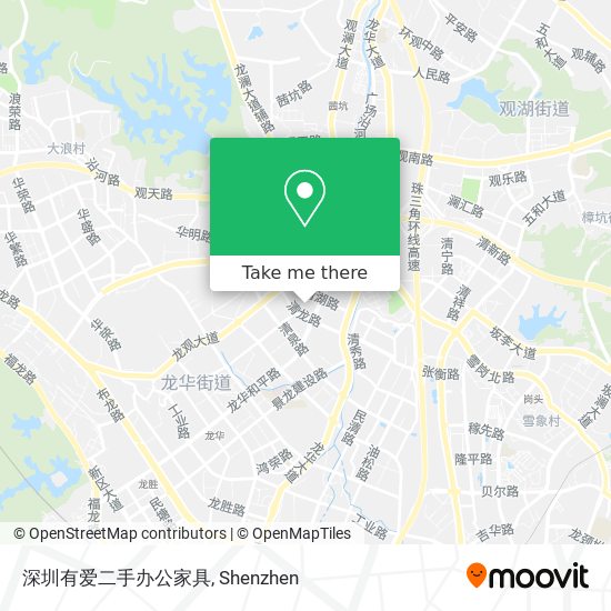 深圳有爱二手办公家具 map