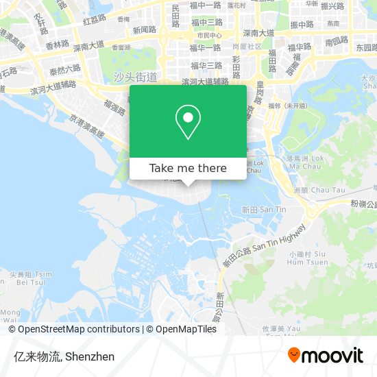 亿来物流 map