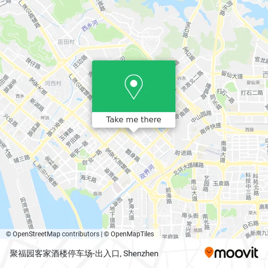 聚福园客家酒楼停车场-出入口 map