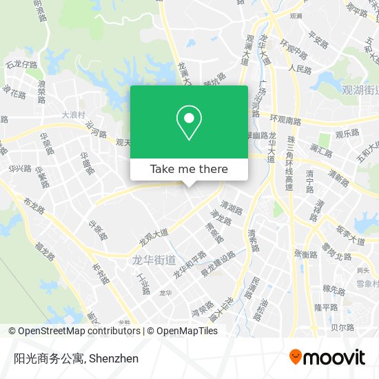 阳光商务公寓 map