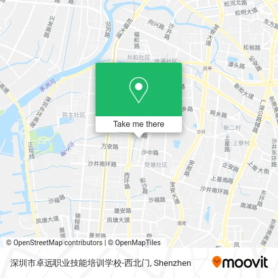 深圳市卓远职业技能培训学校-西北门 map