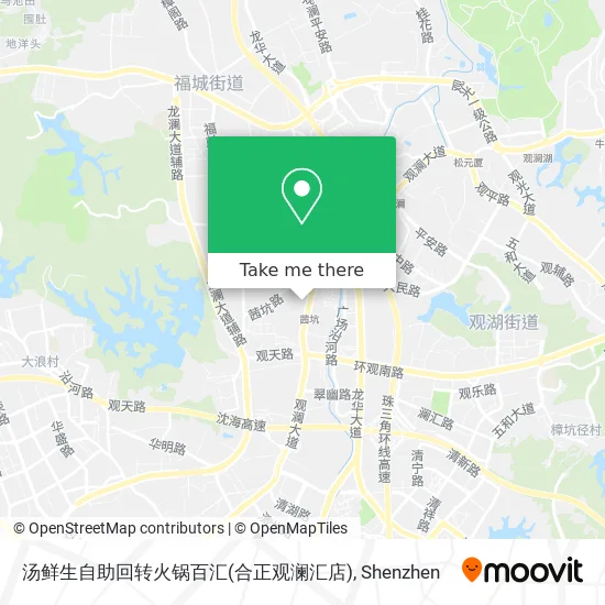 汤鲜生自助回转火锅百汇(合正观澜汇店) map