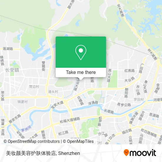 美妆颜美容护肤体验店 map