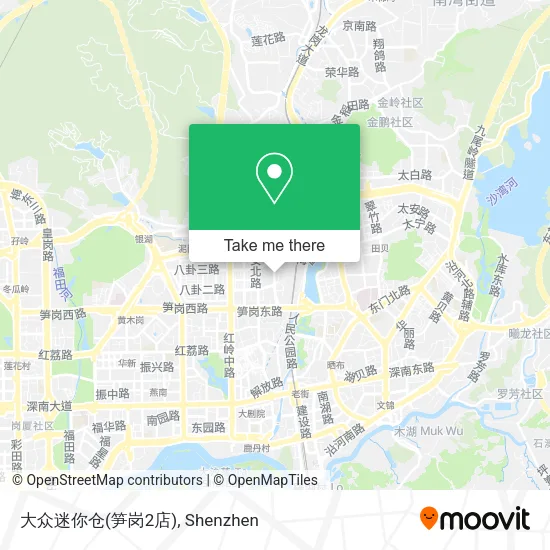 大众迷你仓(笋岗2店) map