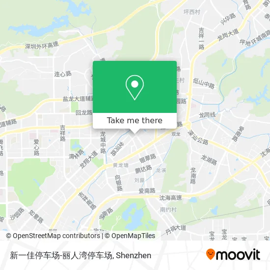 新一佳停车场-丽人湾停车场 map