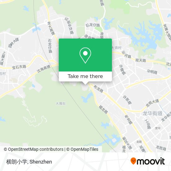 横朗小学 map