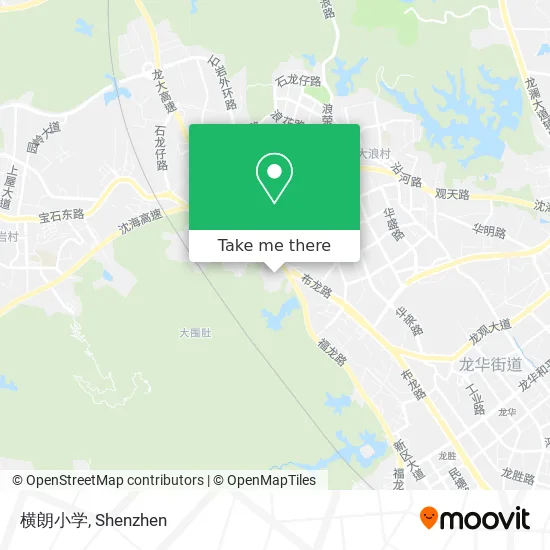 横朗小学 map
