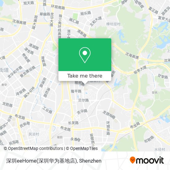 深圳eeHome(深圳华为基地店) map