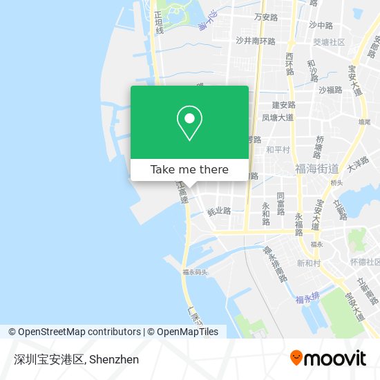 深圳宝安港区 map