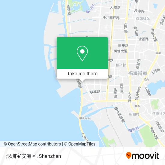 深圳宝安港区 map