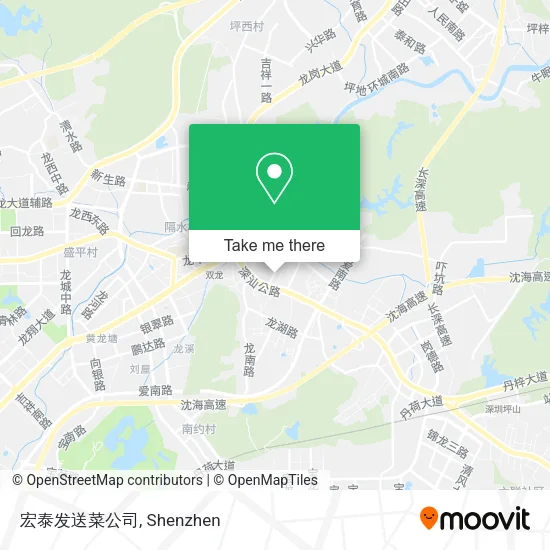 宏泰发送菜公司 map