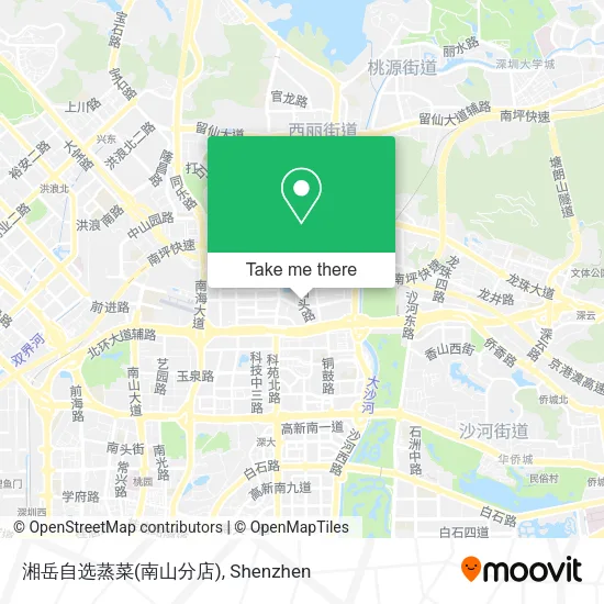 湘岳自选蒸菜(南山分店) map