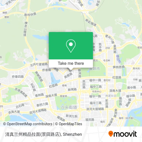 清真兰州精品拉面(景田路店) map