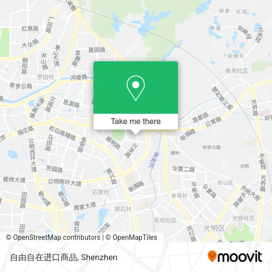 自由自在进口商品 map