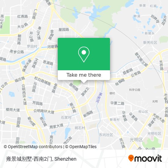 雍景城别墅-西南2门 map