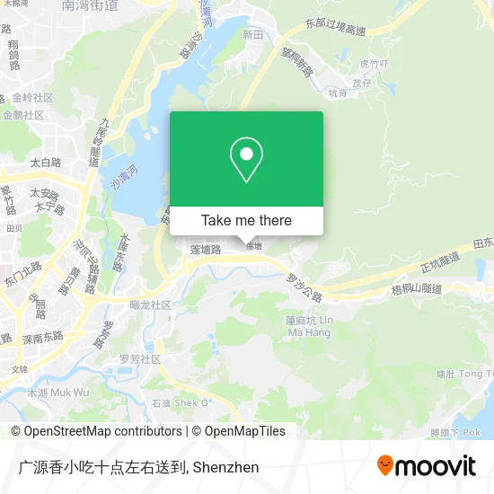 广源香小吃十点左右送到 map