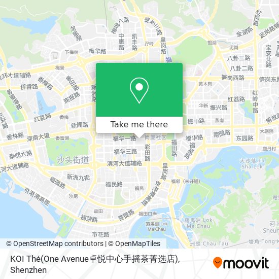 KOI Thé(One Avenue卓悦中心手摇茶菁选店) map