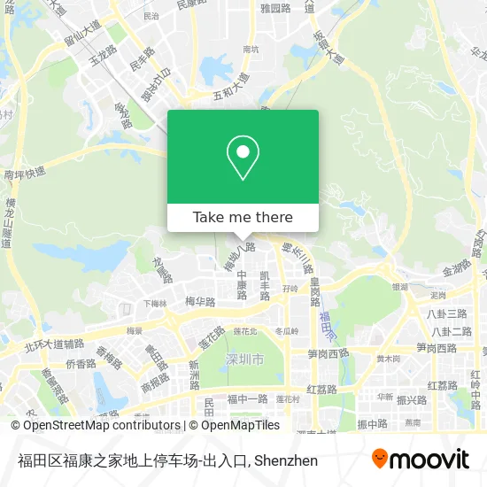 福田区福康之家地上停车场-出入口 map