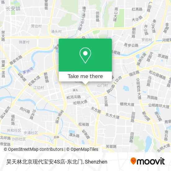 昊天林北京现代宝安4S店-东北门 map