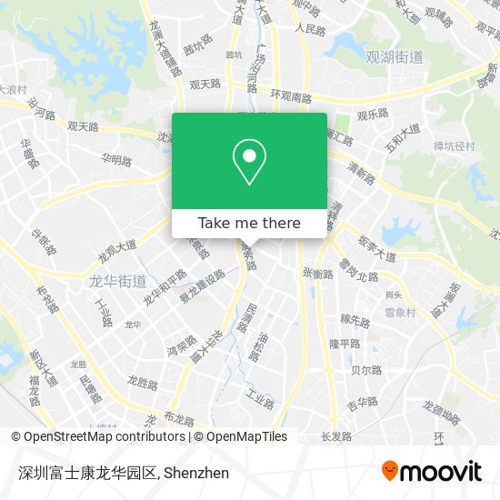 深圳富士康龙华园区 map