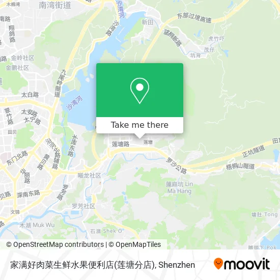 家满好肉菜生鲜水果便利店(莲塘分店) map