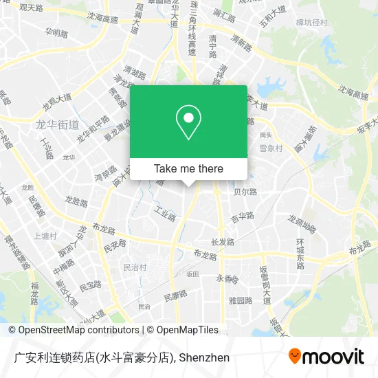 广安利连锁药店(水斗富豪分店) map
